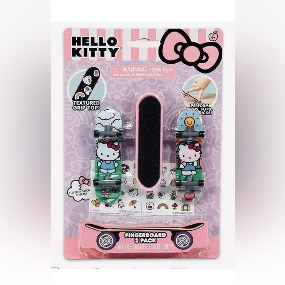 Hello Kitty 3-Pack of Fingerboards with Decals